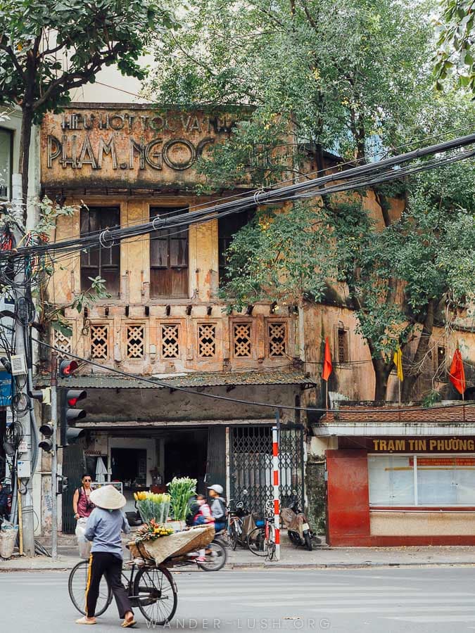 Interesting architecture in the Old Quarter, Hanoi.