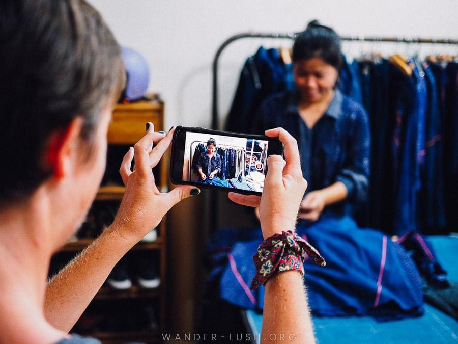 Vu Thao is the designer behind the sustainable Vietnam fashion brand Kilomet109. Here's a look at Thao's studio and her newly opened boutique in Hanoi. | © Emily Lush 2017
