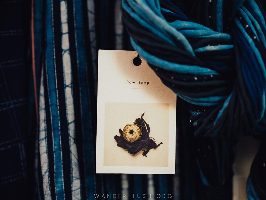 Sustainable fashion at Kilomet109 in Hanoi, Vietnam.