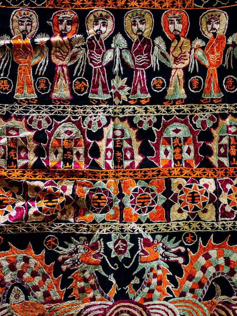 A Dao traditional embroidered textile.