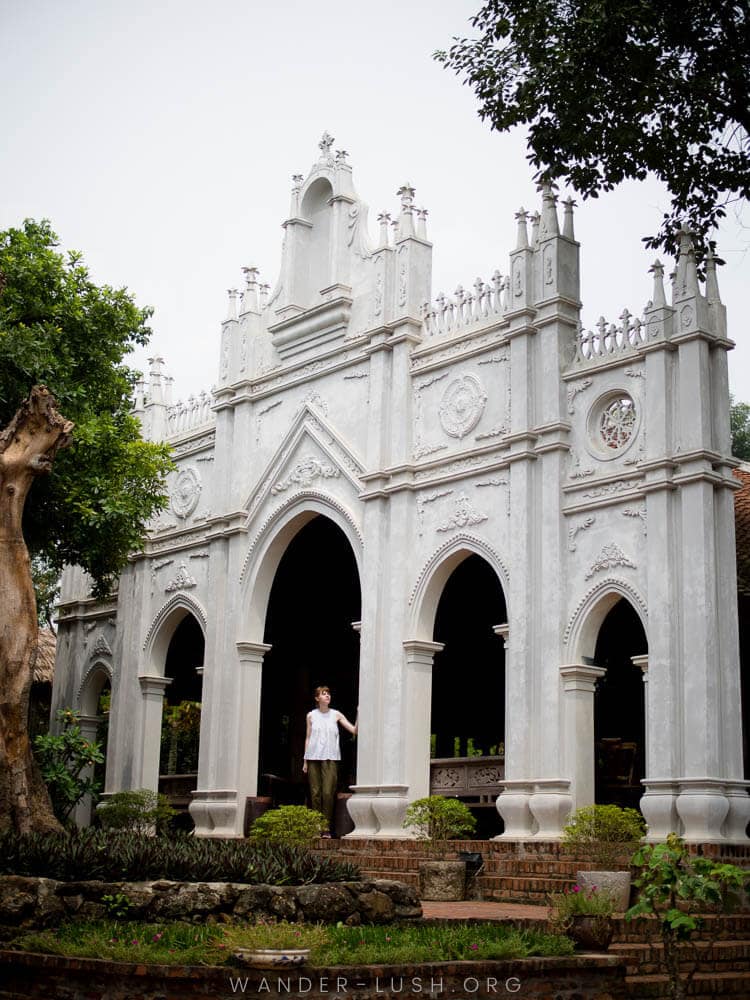 Moon Garden Homestay, a renovated cathedral near Hanoi, Vietnam.
