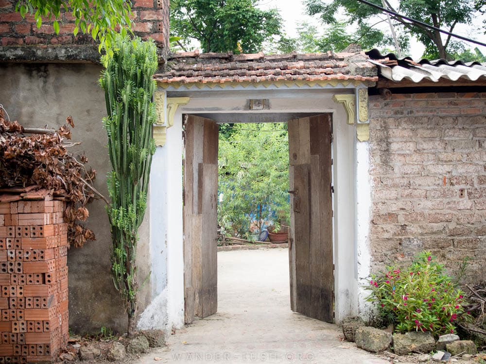 An old building in Duong Lam Ancient Village near Hanoi.