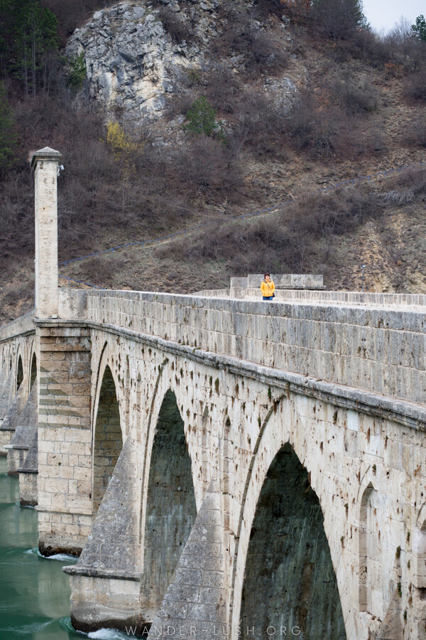 The Mehmed Paša Sokolović Bridge in Visegrad, Bosnia.