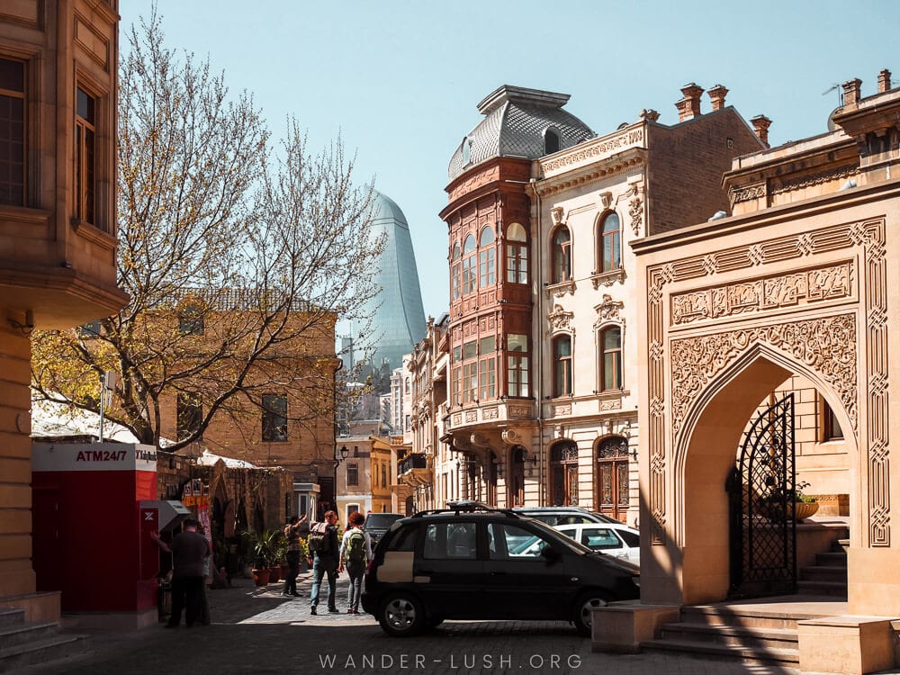 Architecture in Baku Old Town.