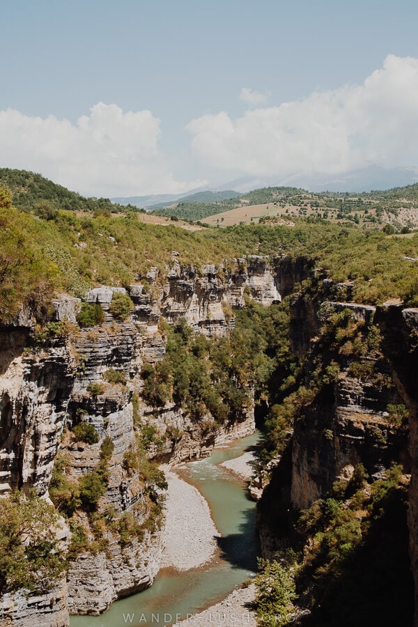 A deep canyon in Albania.