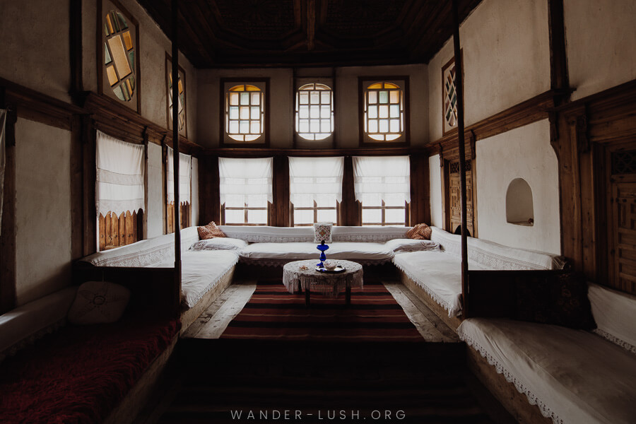 Inside a traditional Ottoman house in Gjirokaster.