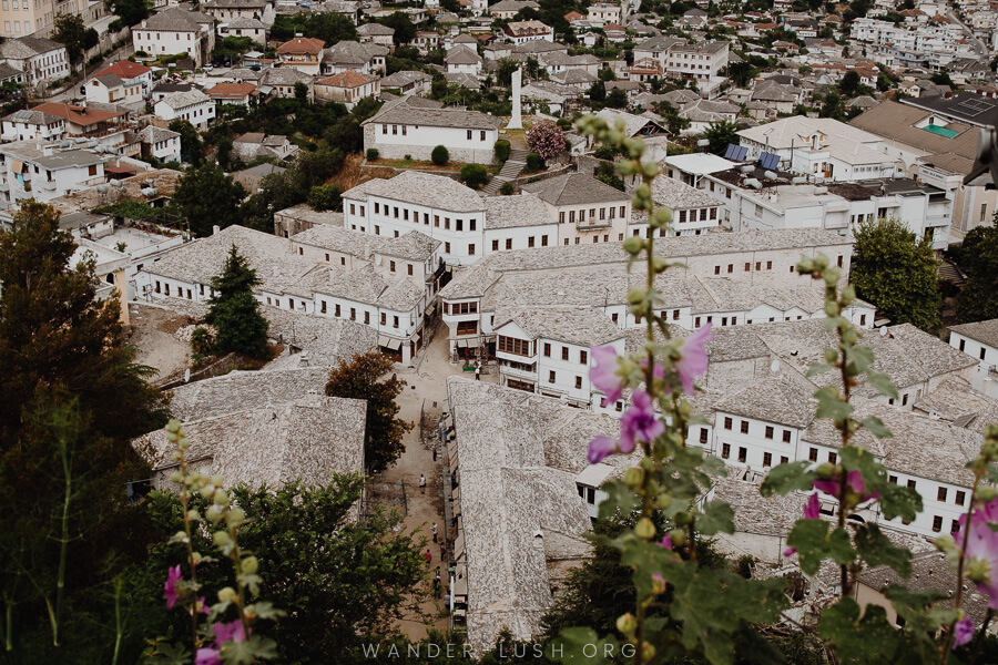 Old house in Gjirokaster, Albania.