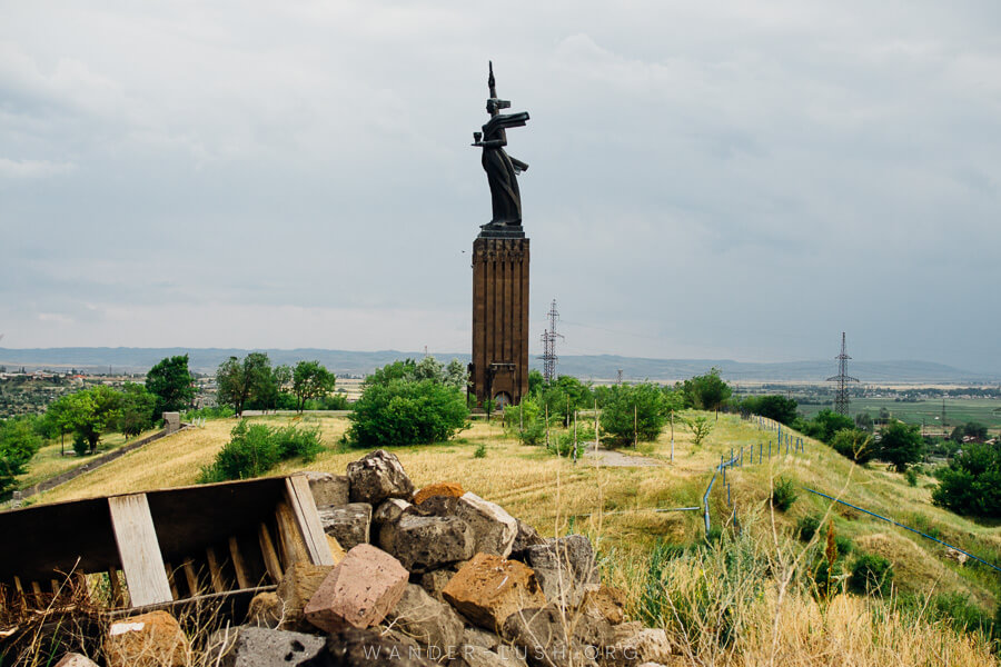 Mother Armenia statue in Gyumri.