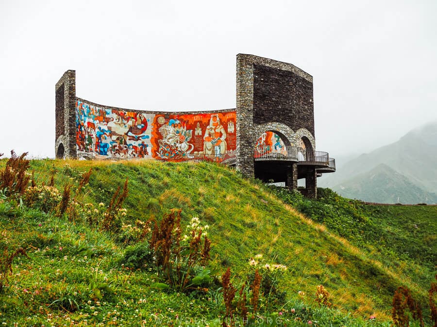 The Russia-Georgia Friendship Monument in Gudauri is something that should be on your Georgia travel itinerary.