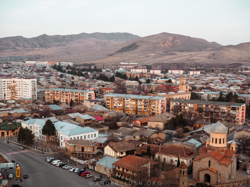 View of the city of Gori, Georgia.