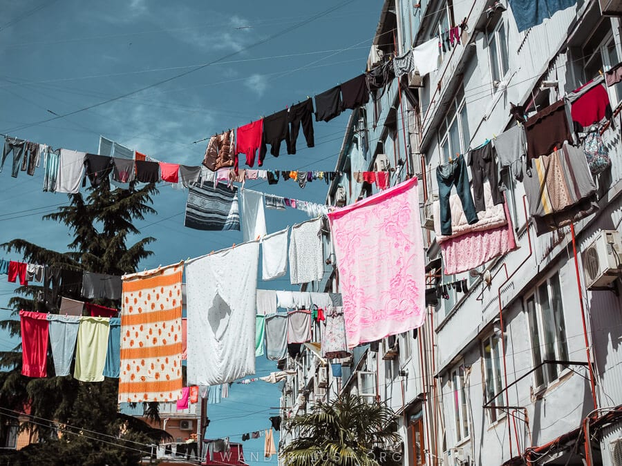 Laundry in Batumi.
