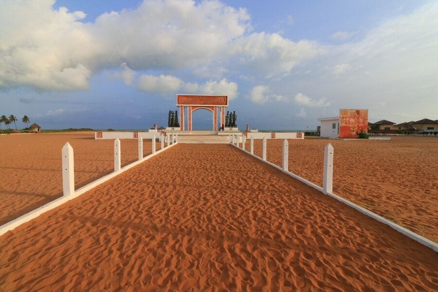 Red sands in Benin, West Africa.