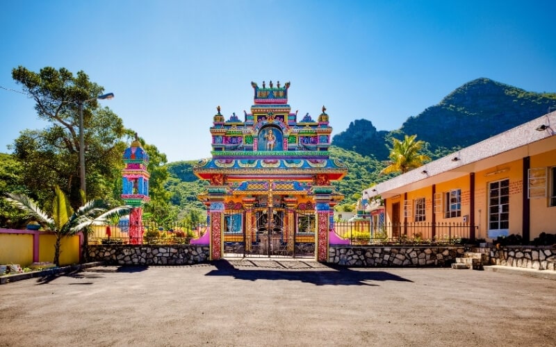 A Hindu temple in Mauritius.