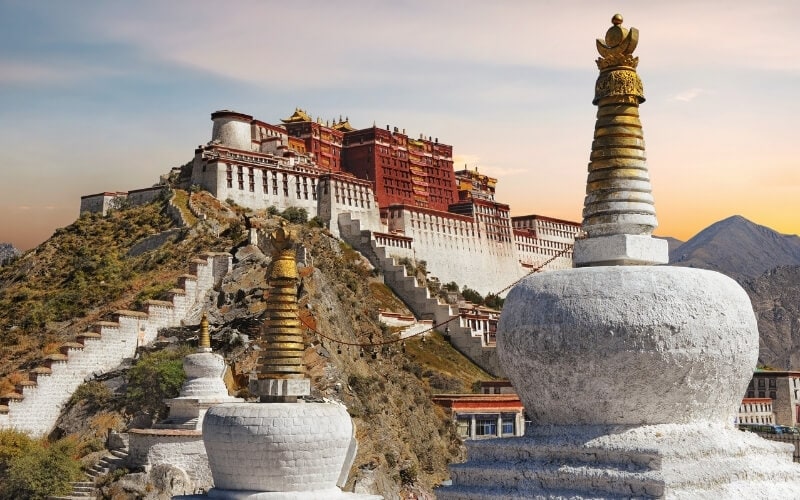 A monastery in Tibet.