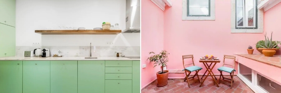 A bright and colourful apartment in Alfama, Lisbon.