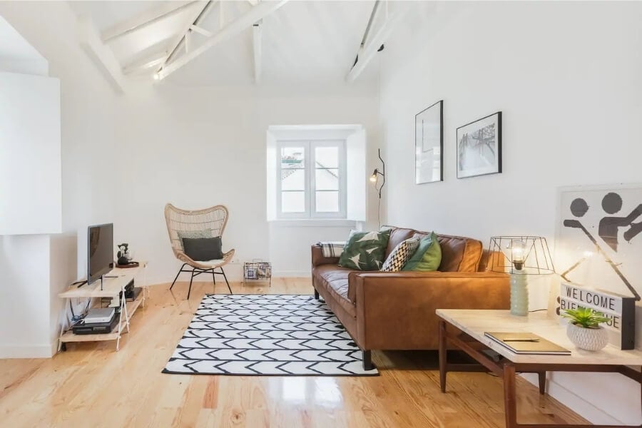 A loft-style apartment in Alfama.