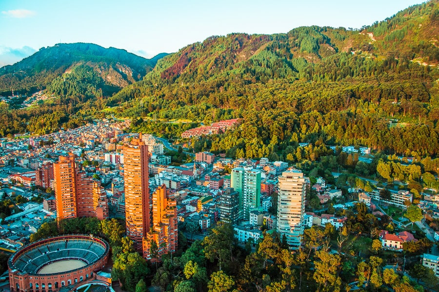 Bogota's city skyline.