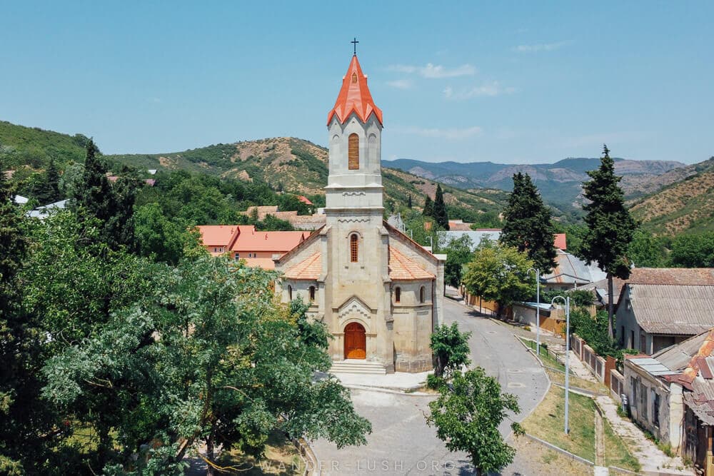 Asureti German church in Kvemo Kartli region.
