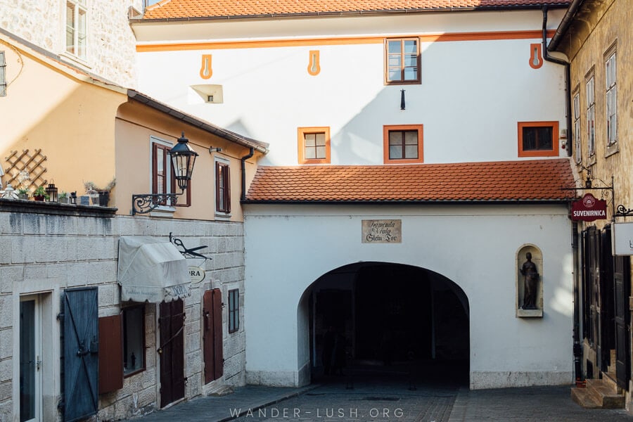 The historic Stone Gate in Zagreb.