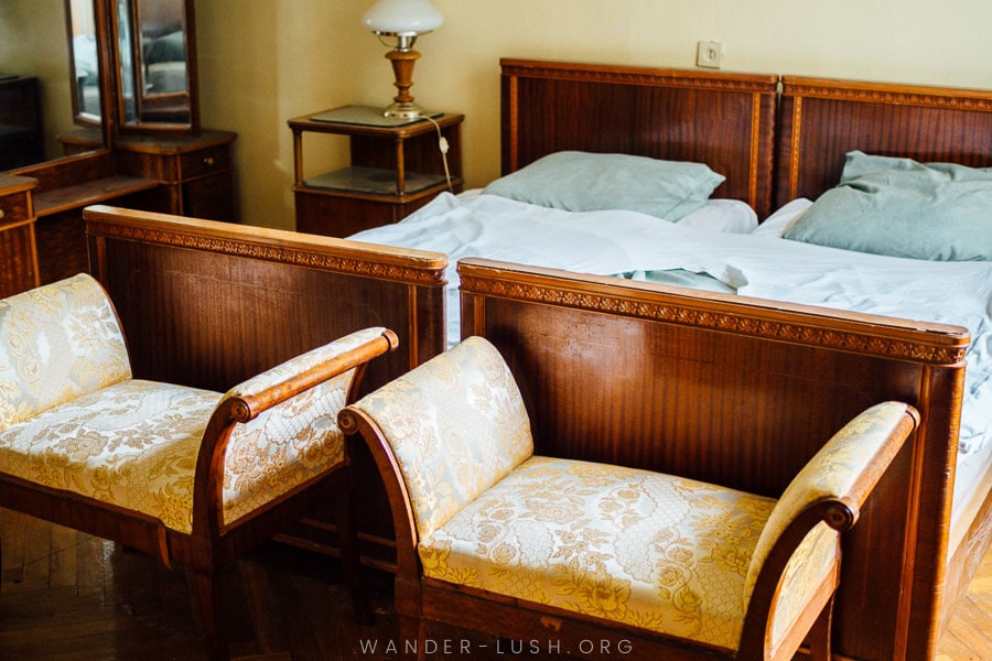 Stalin's private bedroom at Tskaltubo Spa Resort.