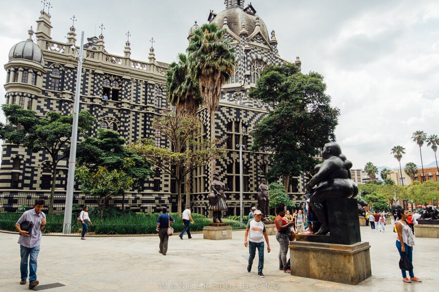 A Botero sculpture in Botero Plaza, Medellin.