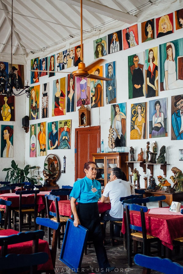 A restaurant in Santa fe de Antioquia, Colombia.