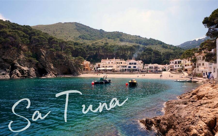 The cute seaside village of Sa Tuna in Catalonia, Spain.