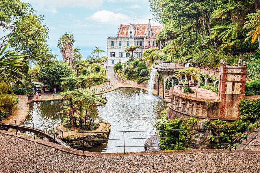 Lush gardens at the Monte Palace Madeira in Funchal.