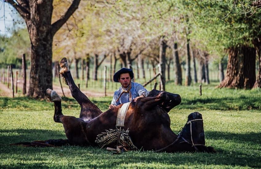 Doma India at a ranch in Argentina.