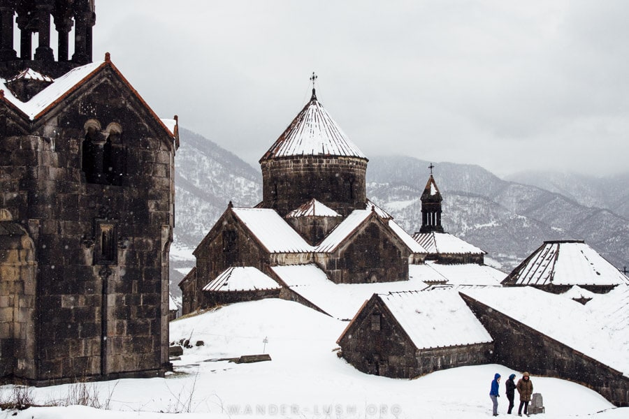 Haghpat Monastery in winter.