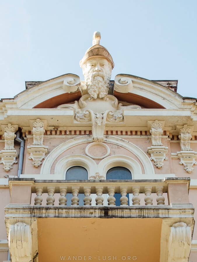 A classical building facade in Batumi Old Town.