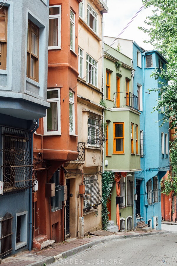 Coloured houses in Balat.