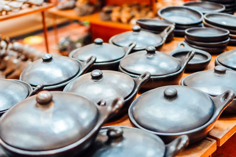 Traditional ceramics from La Chamba, Colombia.