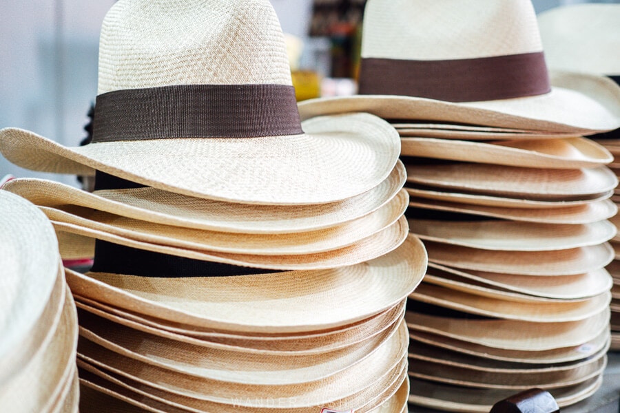 Traditional Colombia souvenirs, Aguadeno straw hats.