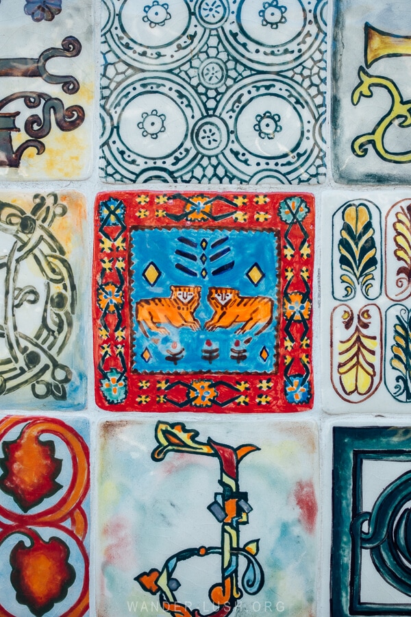 1001 Georgian Ornaments, a ceramic tile art installation in Gori, Georgia.