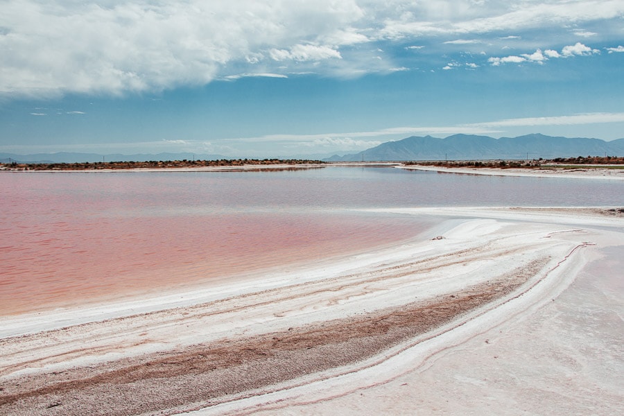 Where to find the Pink Water at The Great Salt Lake